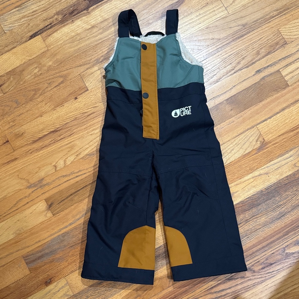 Picture Organic Kids' - never worn Black and Green Overalls